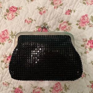 Y2K Black Sequin Evening Clutch/Coin Purse 👛